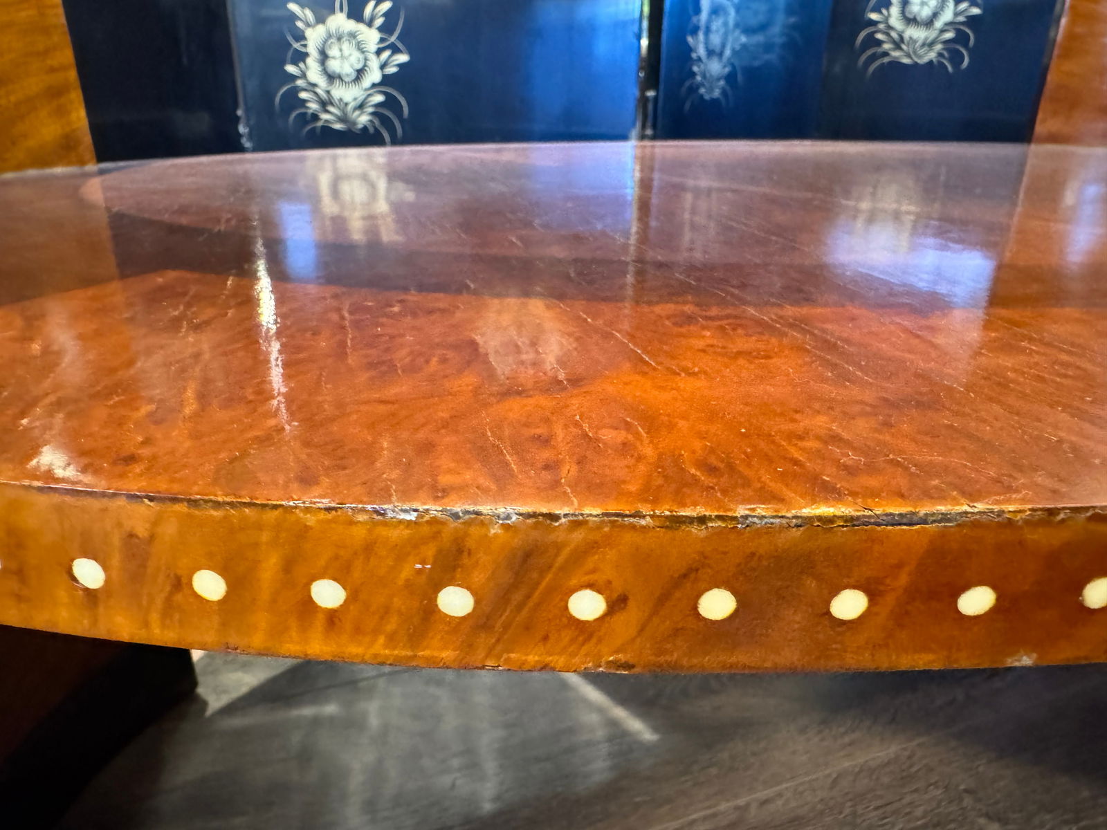 1930s French Art Deco Glass Top Table - 7