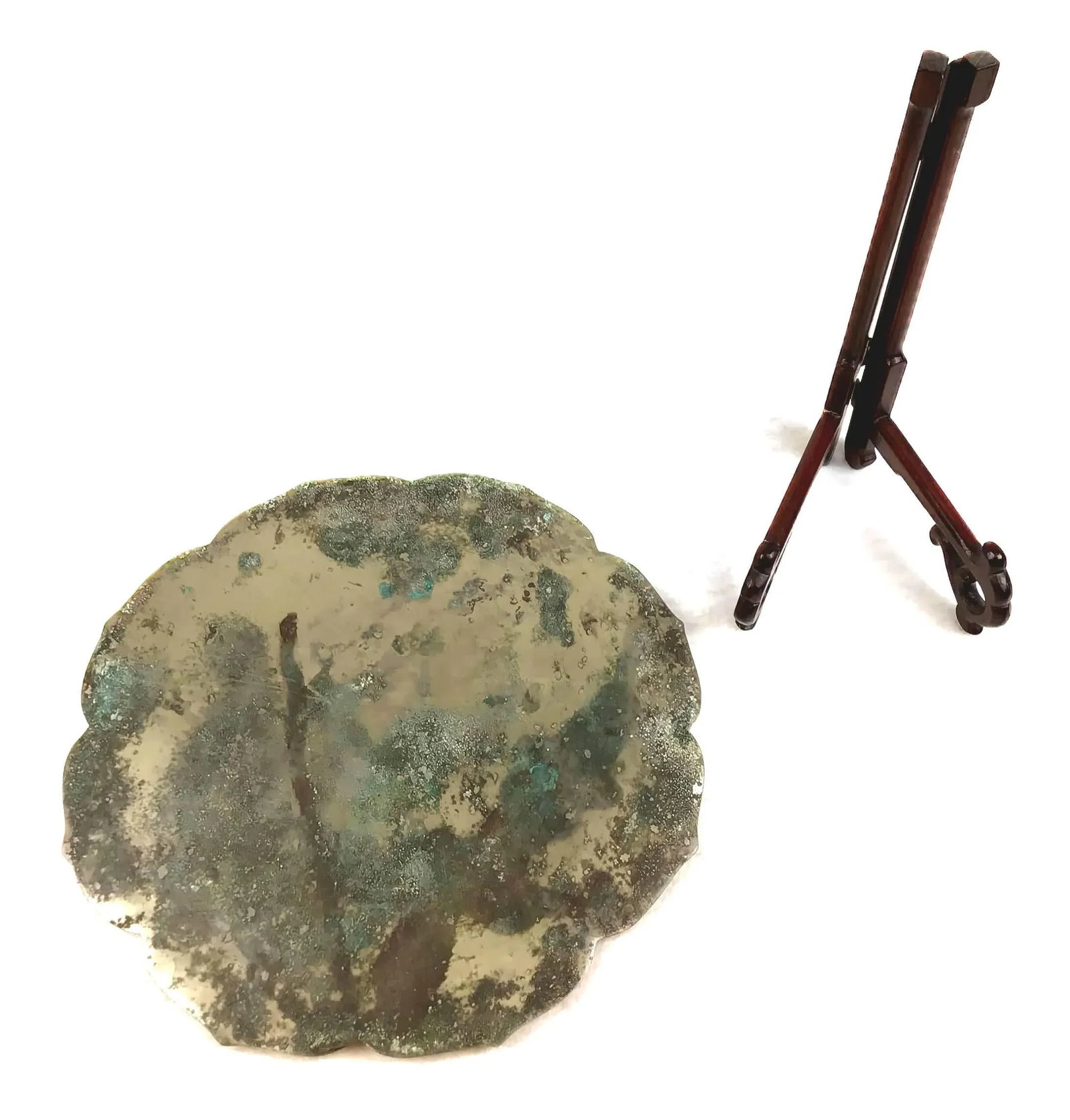 Antique Chinese Bronze Mirror - 11