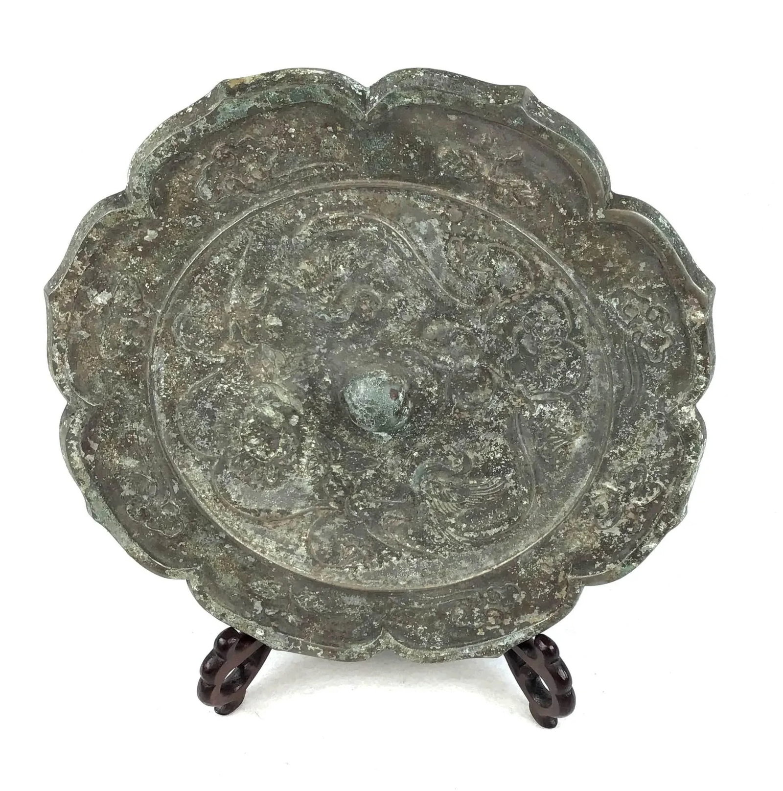 Antique Chinese Bronze Mirror - 12