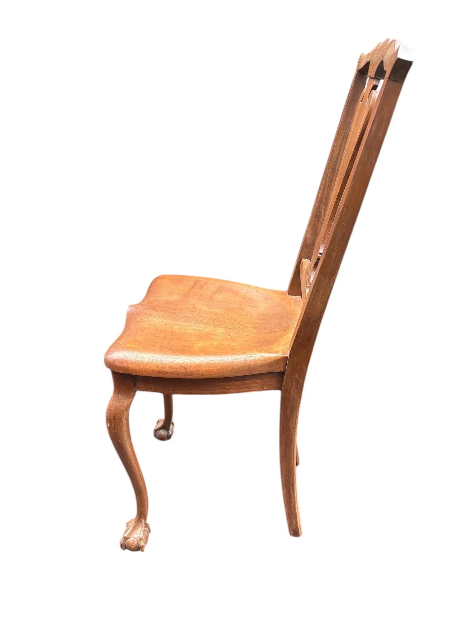 Early 20th Century Robert Mitchell Furniture Co. Colonial Revival Mahogany Hall Chair - 3
