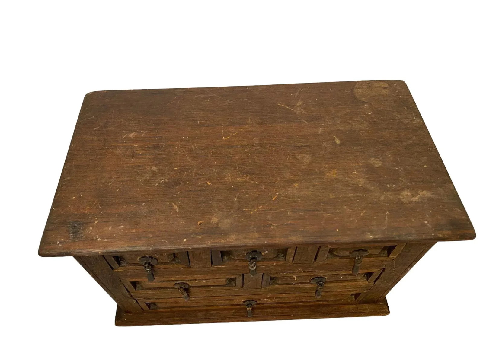 Mid 20th Century Mexican Wooden Tabletop Chest by Artes De Mexico Internacionales - 5