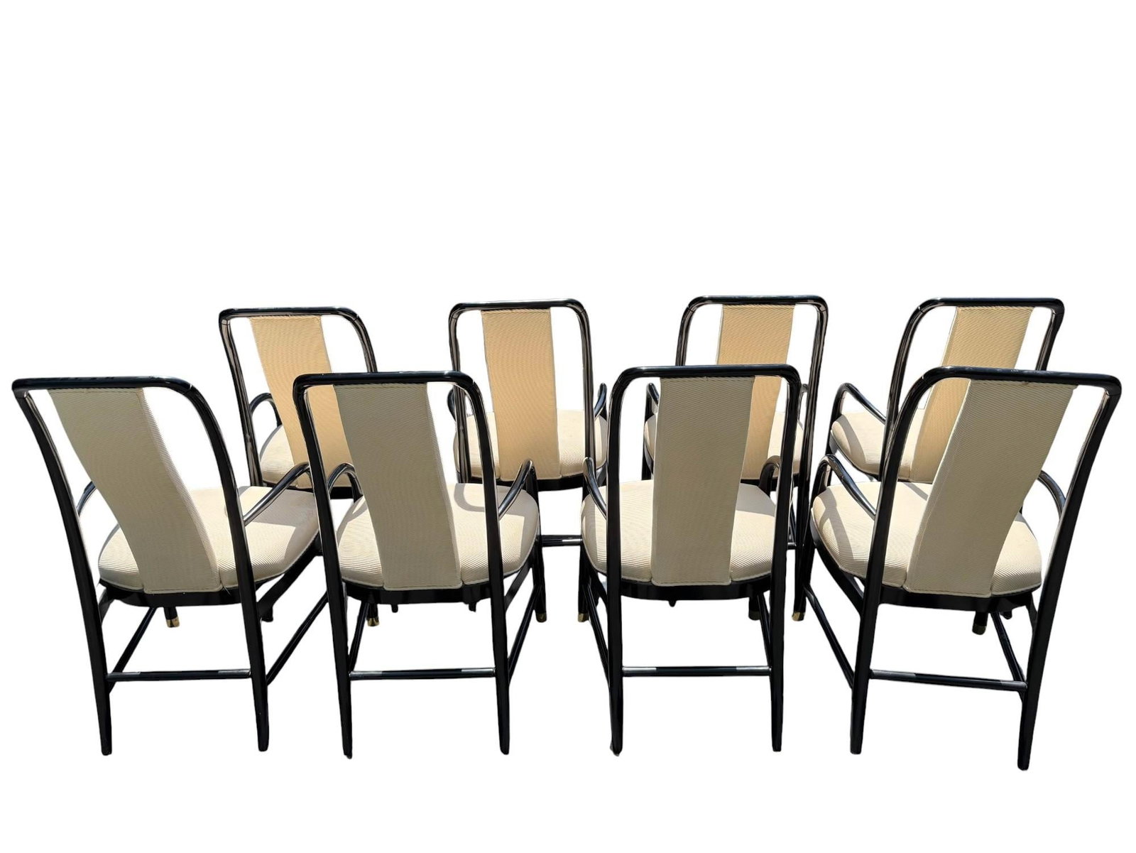 Late 20th Century Drexel Mid-Century Modern Profile Dining Chairs - Set of 8 - 4