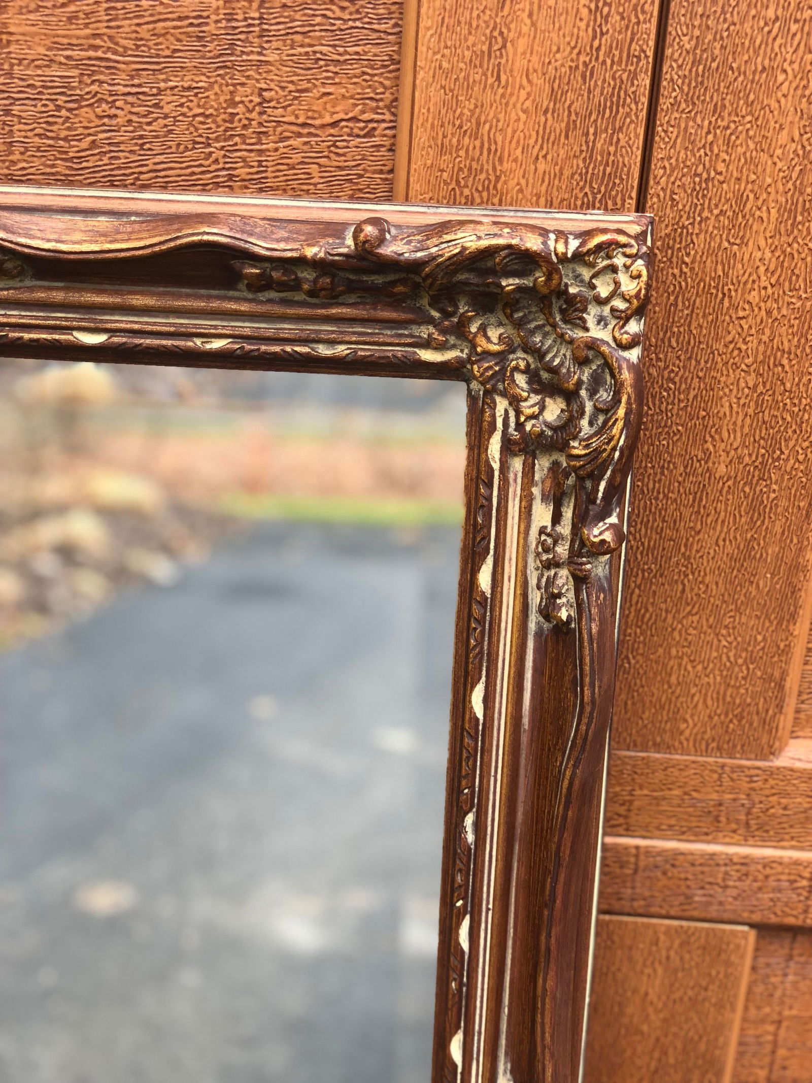 Vintage Mid-Century Hollywood Regency Giltwood Beveled Glass Wall Mirror by La Barge - 4