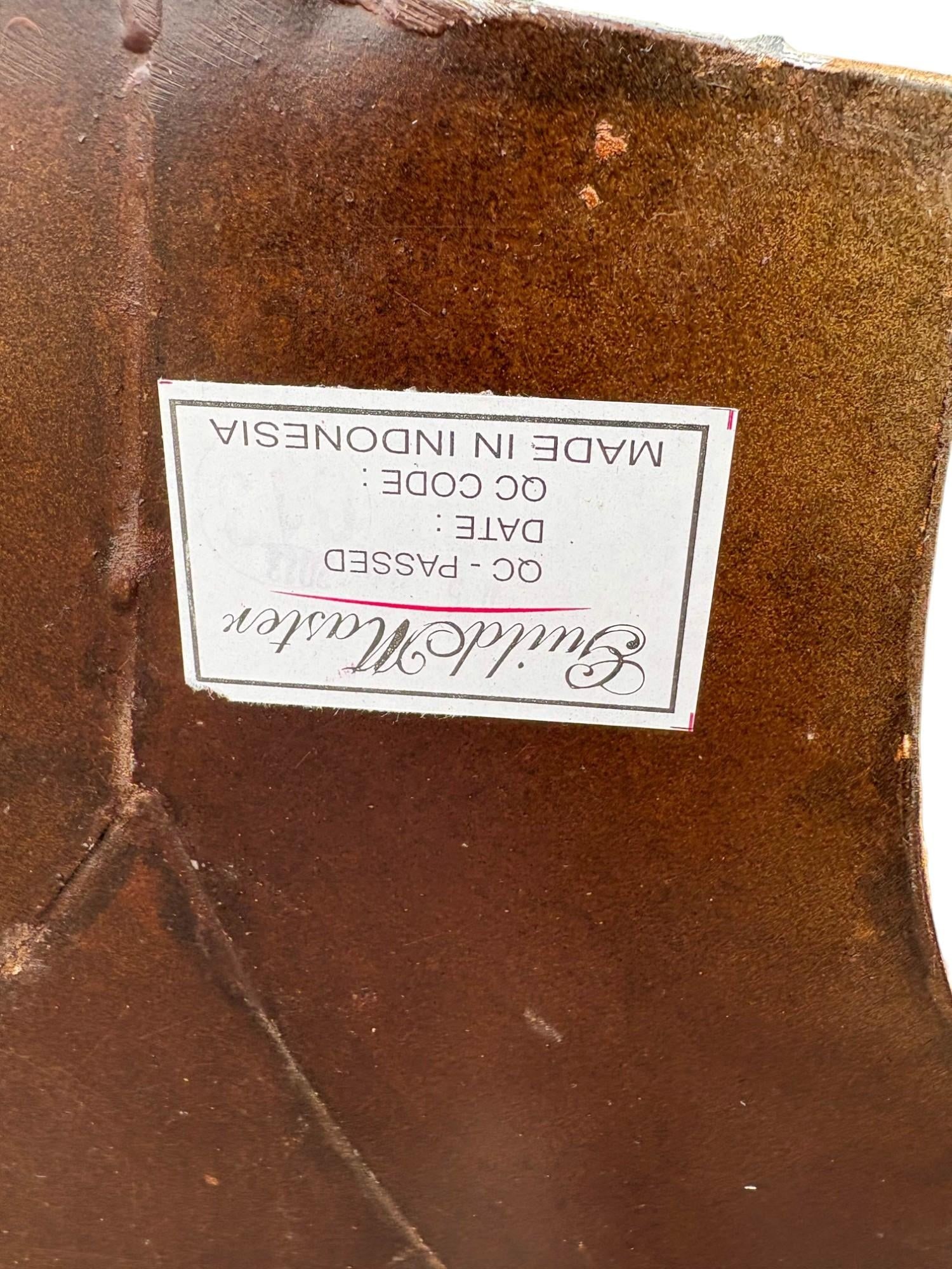 Pair of Guild Master Distressed Metal Framed Round Wall Mirrors - 11