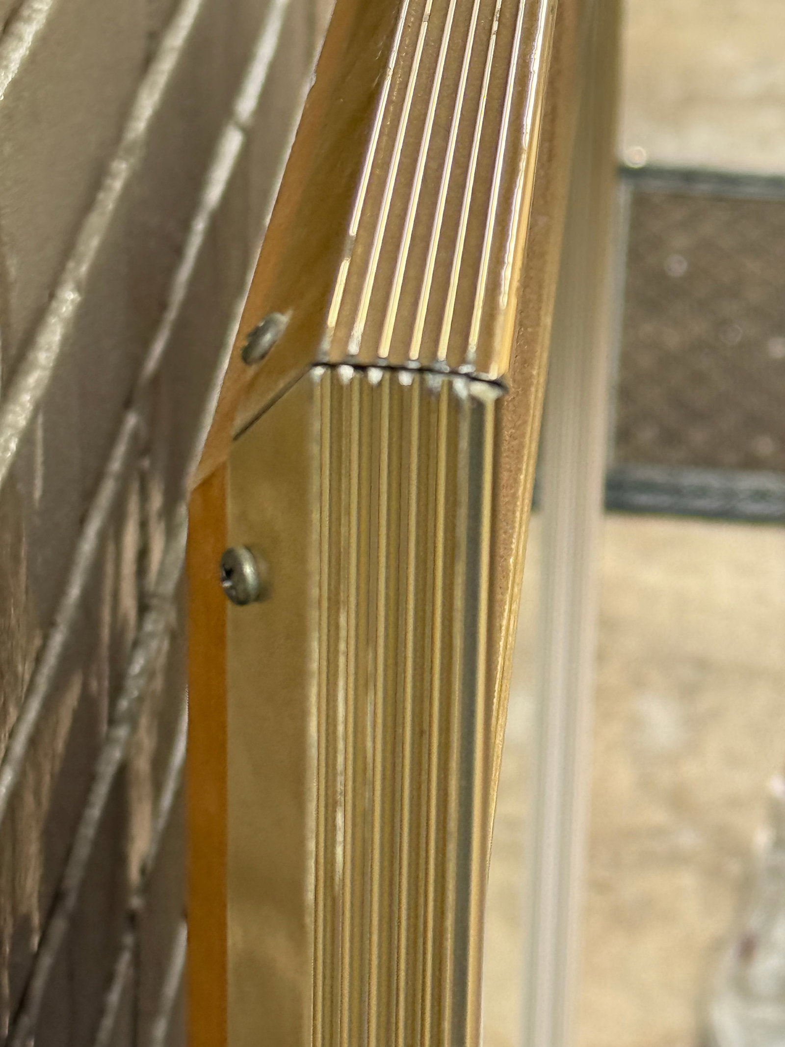 LaBarge Brass & Chocolate Suede Mirror - Hollywood Regency "Jewel Box" Style - 9