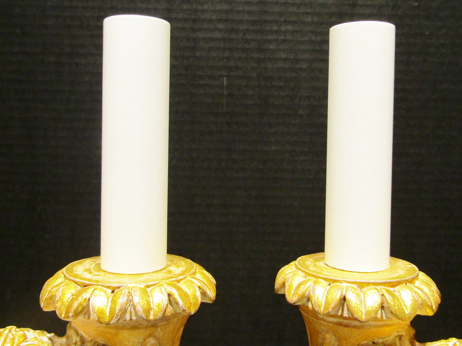 Pair of Italian Hand Carved Wood Cherub Putti Lamps Circa 1960s - 10