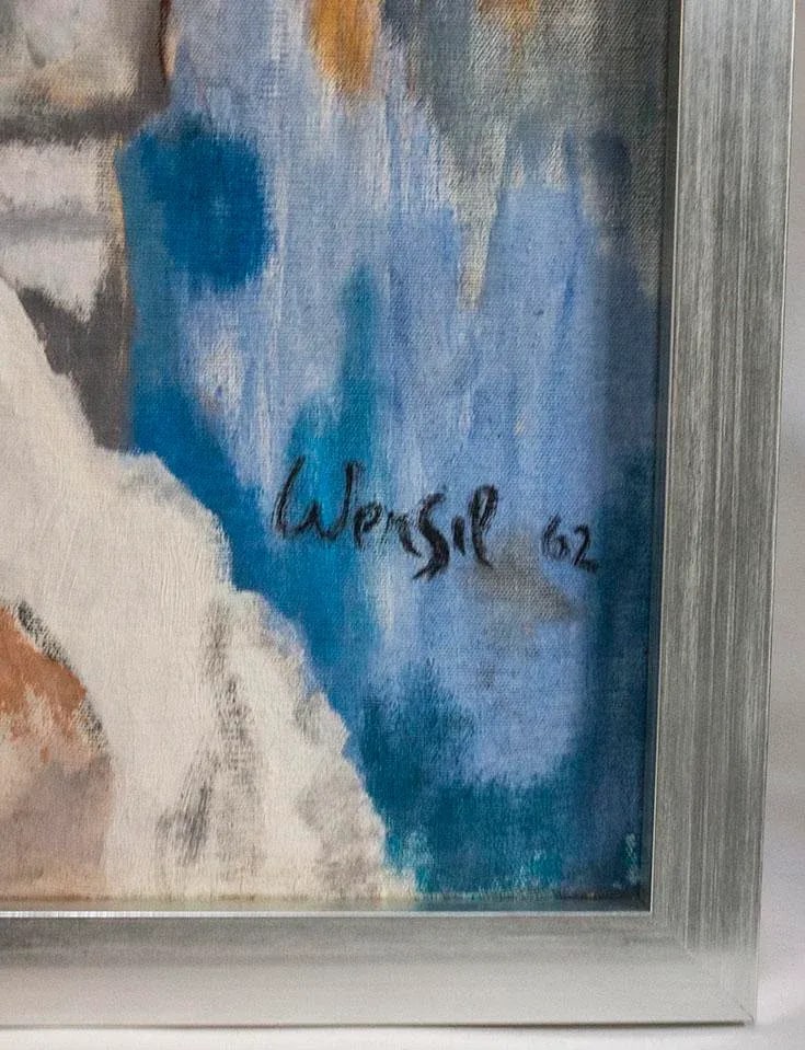 Mid-Century Nude Oil Painting -Signed - 4