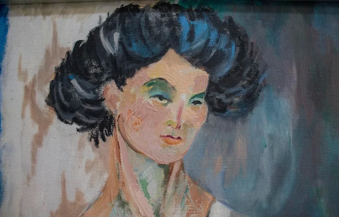 Mid-Century Nude Oil Painting -Signed - 5