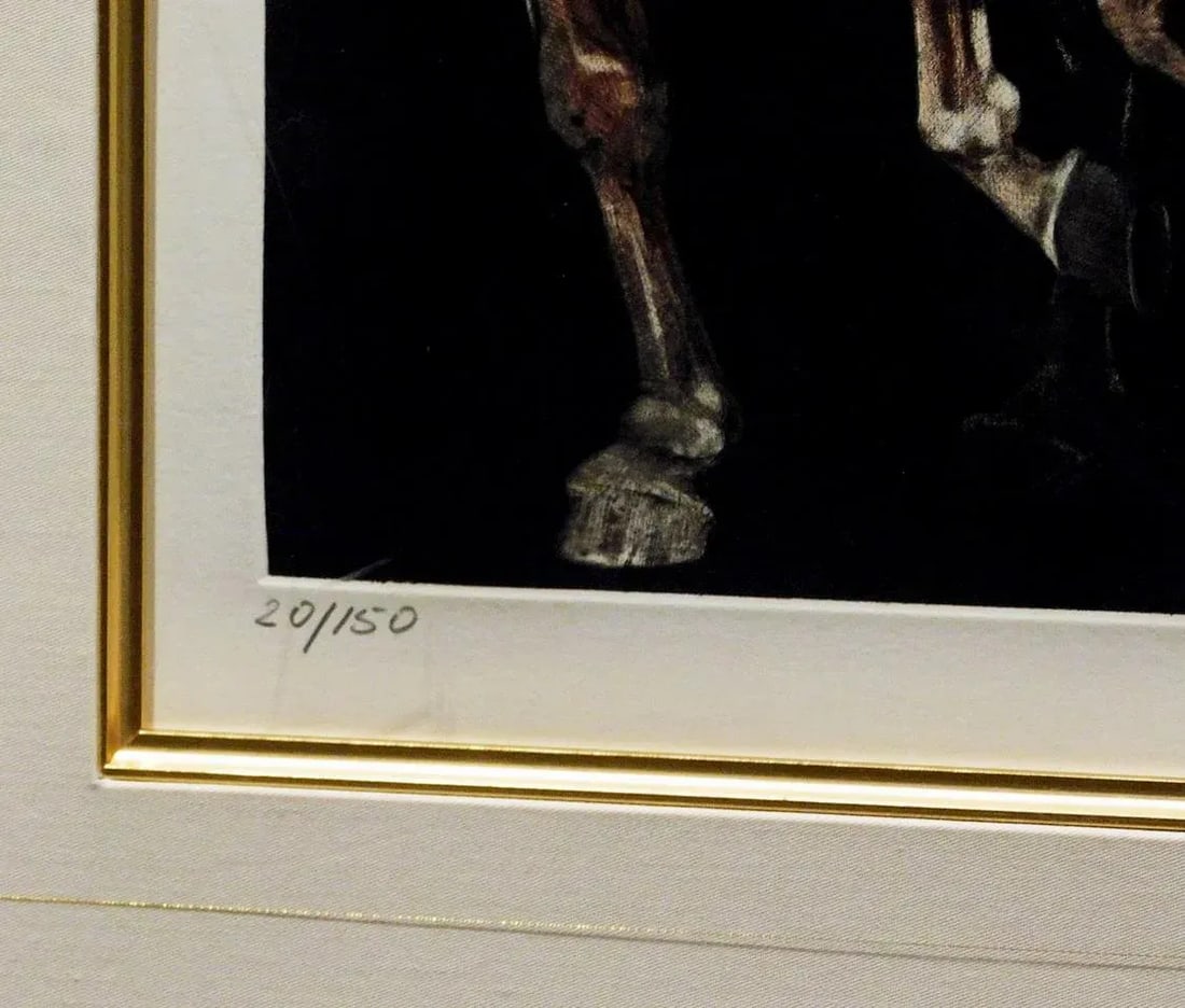 G H Rothe "Manitou" Framed Horse Hand Signed Original Mezzotint Art 20/150 - 5