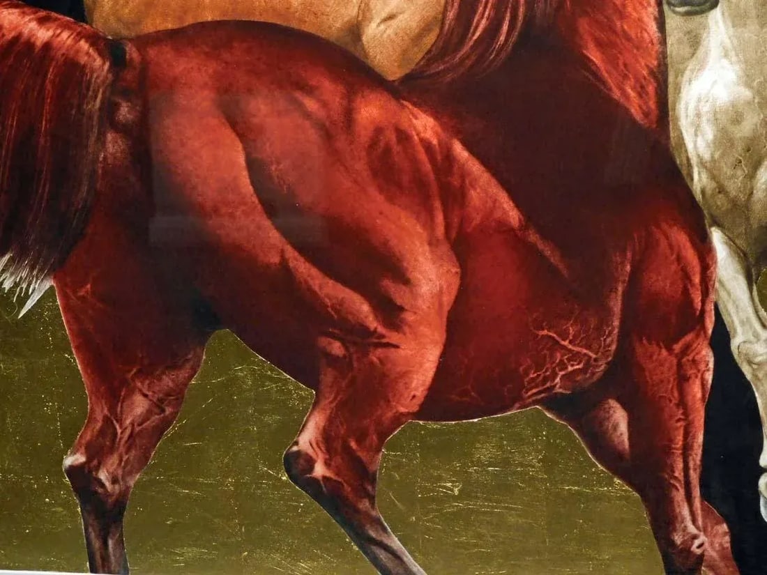 g.h Rothe "Danby's Enchanted Island Revisited" Mezzotint Art Horses - 7