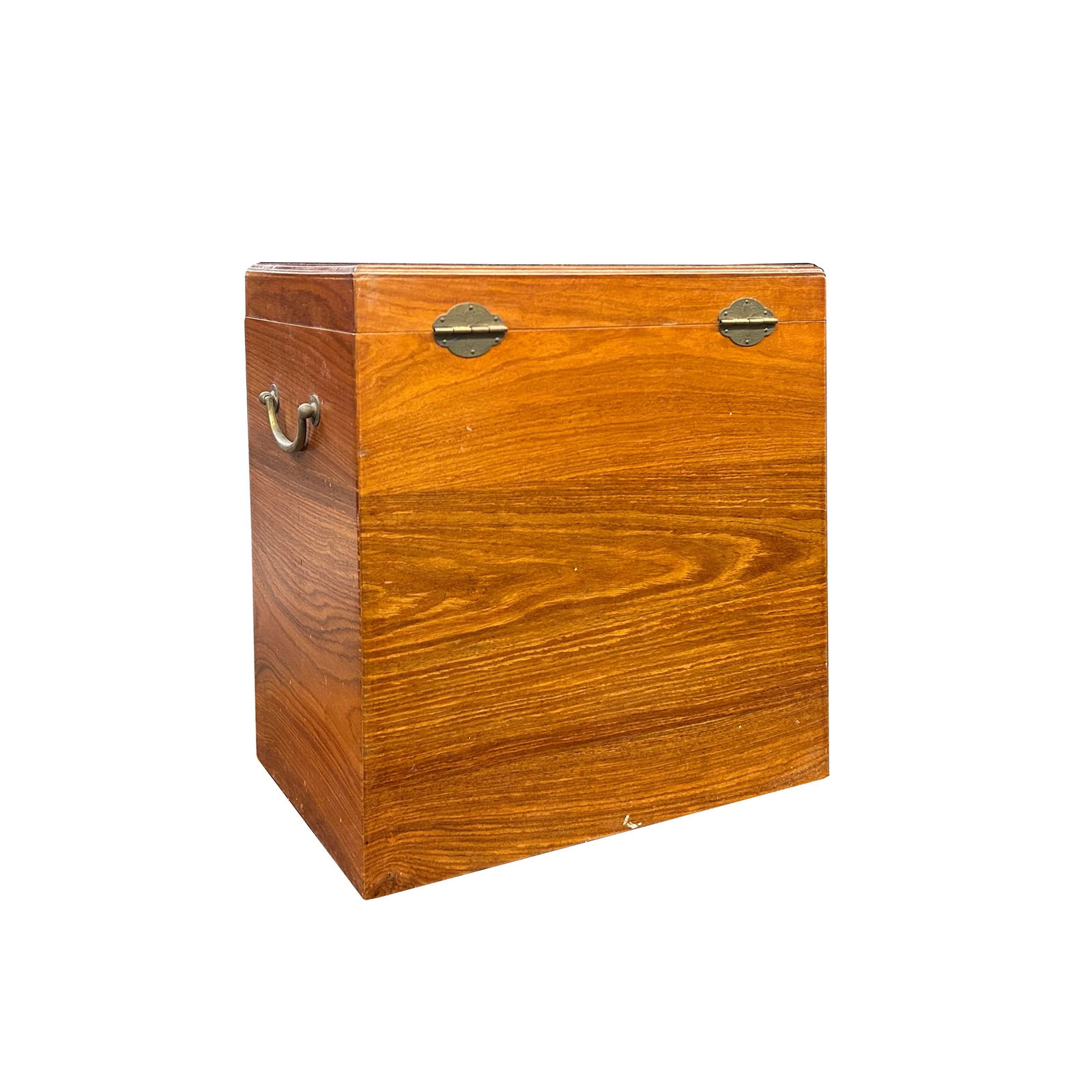 Natural Wood Handmade Rectangular Tall Storage Trunk Chest Box - 7