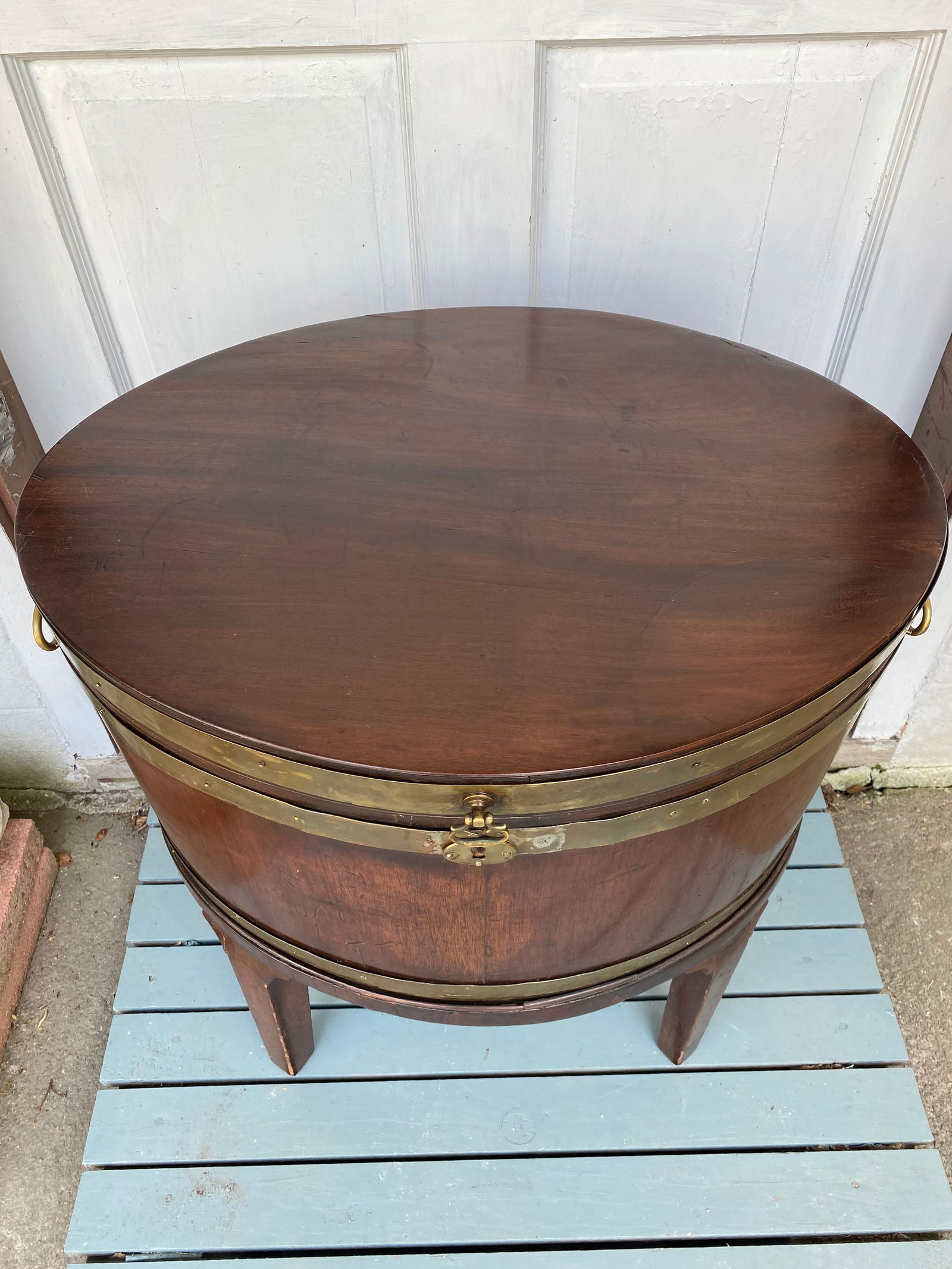 Antique Georgian Style Mahogany Cellerette Ice Chest - 2