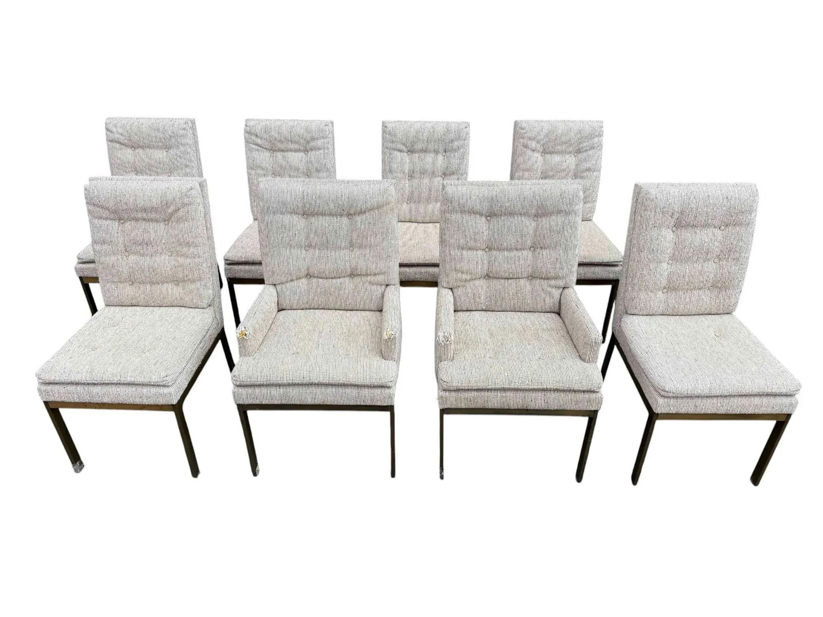 Late 20th Century Milo Baughman for Design Institute America Dining Chairs - Set of 8 - 2