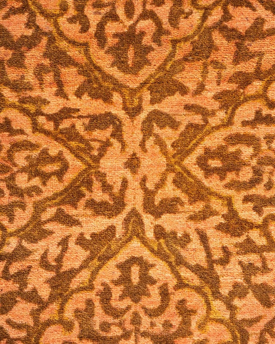 Mogul, One-of-a-Kind Hand-Knotted Runner Rug - Yellow, 2' 7" x 13' 9" - 3