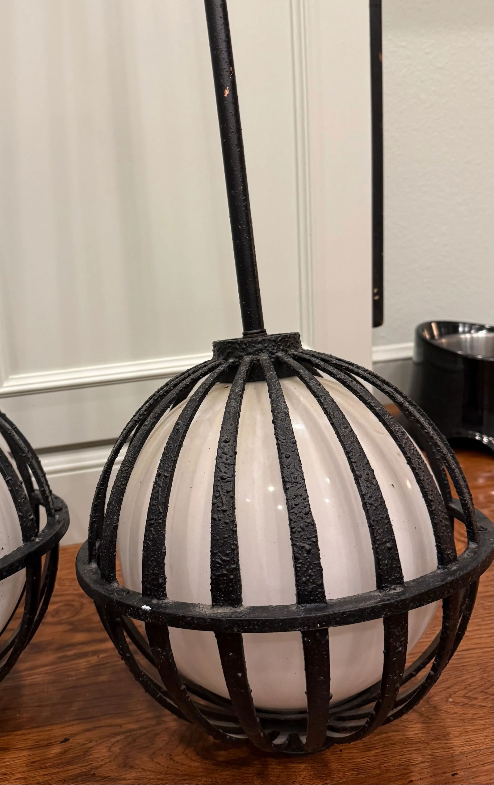 1960s Caged Globe Pendants From 1964 World's Fair in Flushing New York- Set of 3 - 7