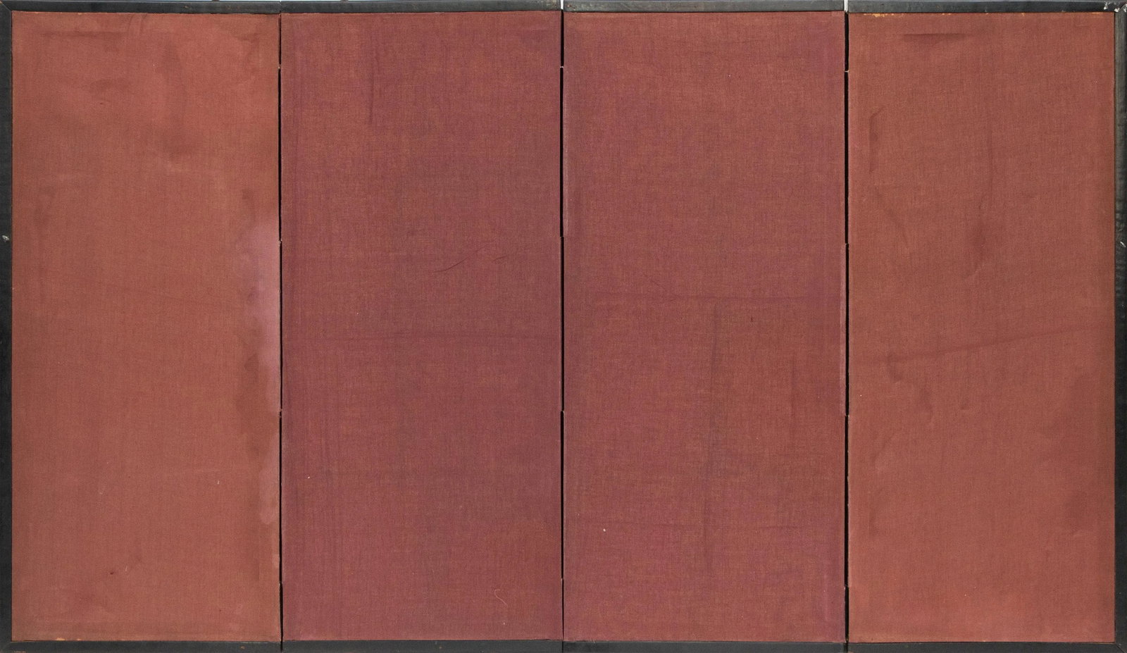 1960s Chinese Painted 4-Panel Screen "Old Pine Tree and Monkey" - 11