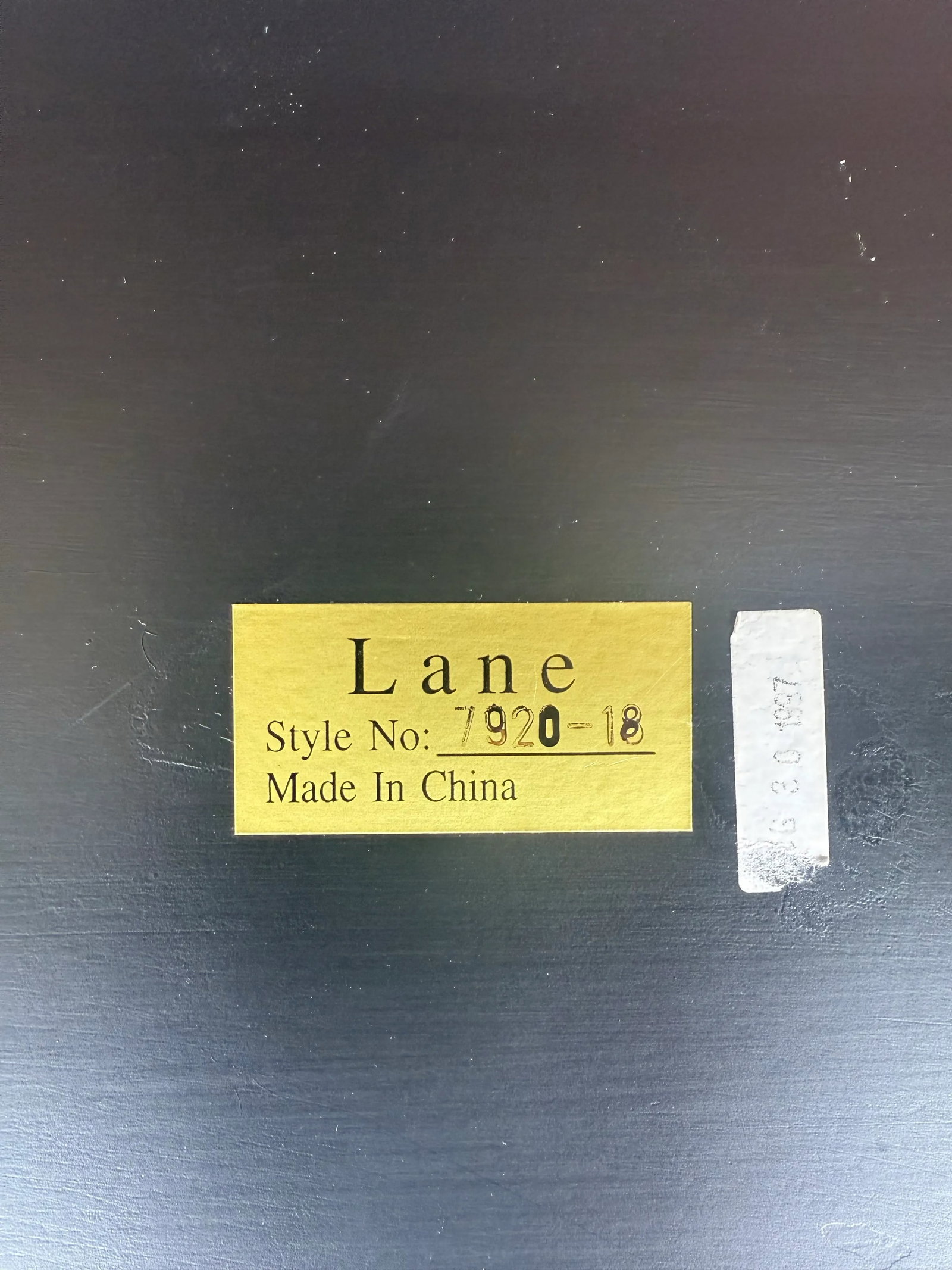 Vintage Hand Gilt Black and Gold Accent Butler's Tray Table With Faux Bamboo Legs by Lane - 12