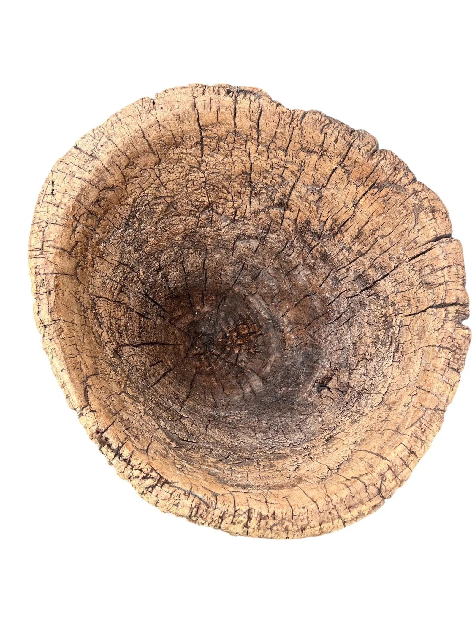 Large 19th Century Wooden Mortar & Pestle - 7