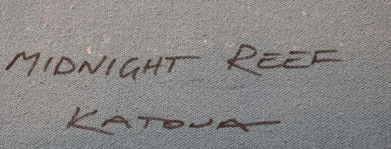 Robert Katona "Midnight Reef" Original Acrylic Painting on Canvas - 7