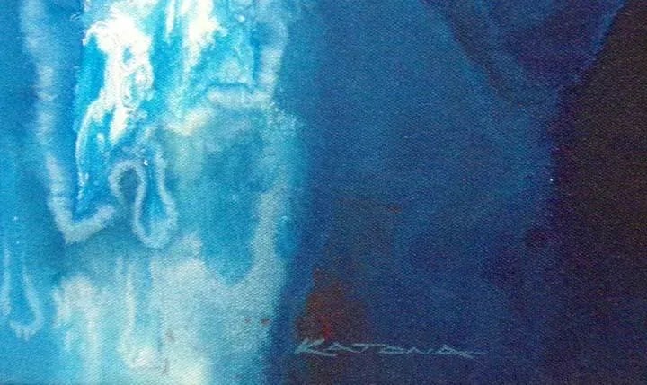 Robert Katona "Midnight Reef" Original Acrylic Painting on Canvas - 8