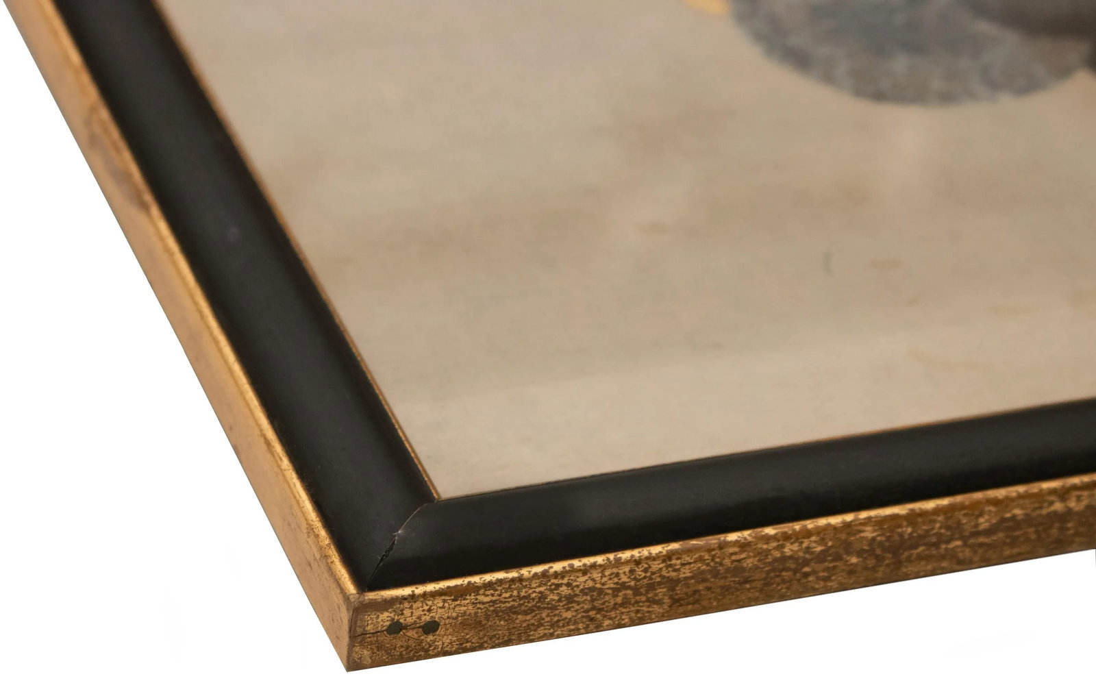 XL Meiji to Taisho Era Japanese Gold Leaf Portrait of a Young Woman on Silk, Framed - 10