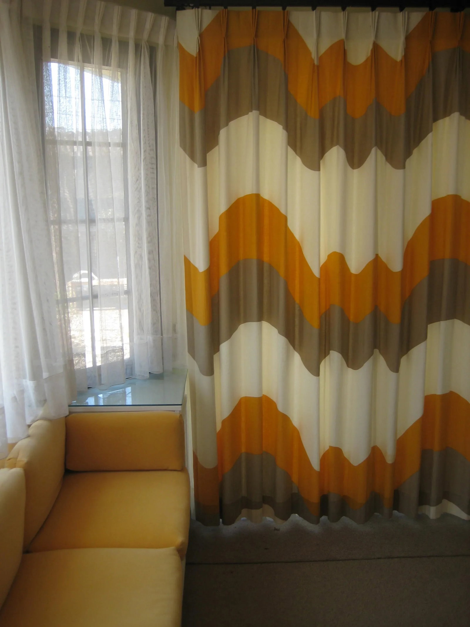 1967 Mid-Century Modern Curtains Drapes - a Pair - 11