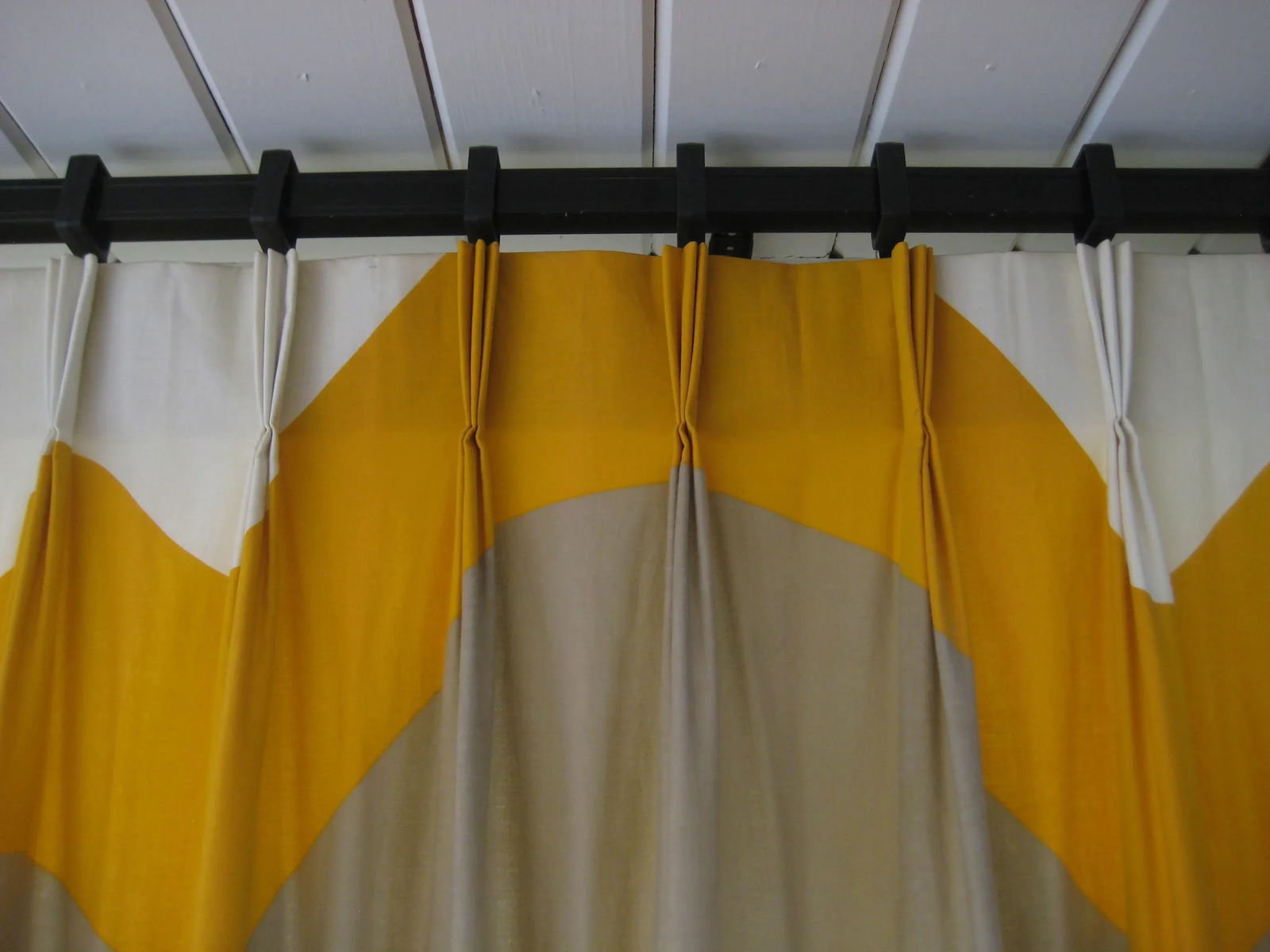 1967 Mid-Century Modern Curtains Drapes - a Pair - 7