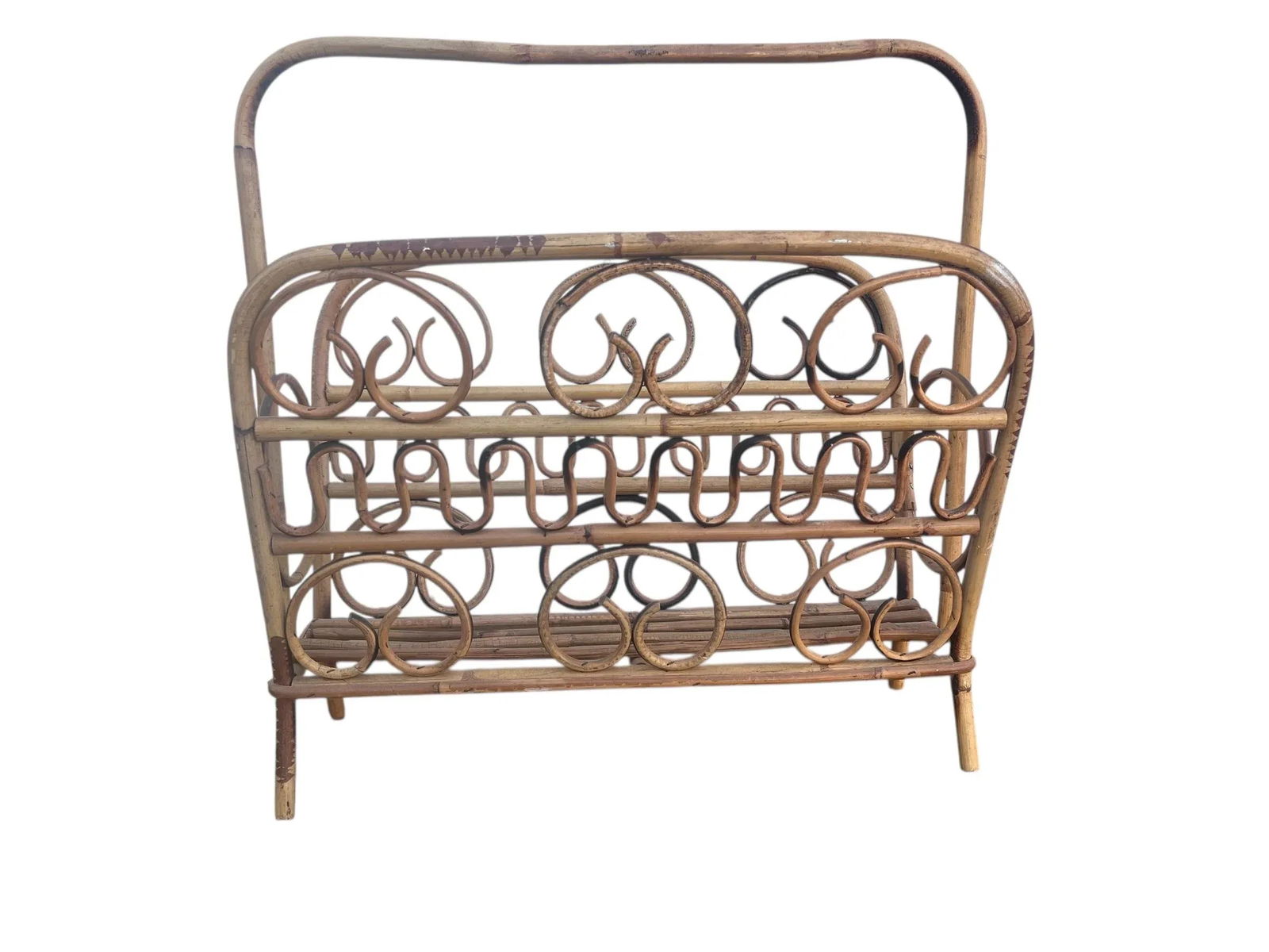 1960's Italian Bentwood Magazine Rack - 2