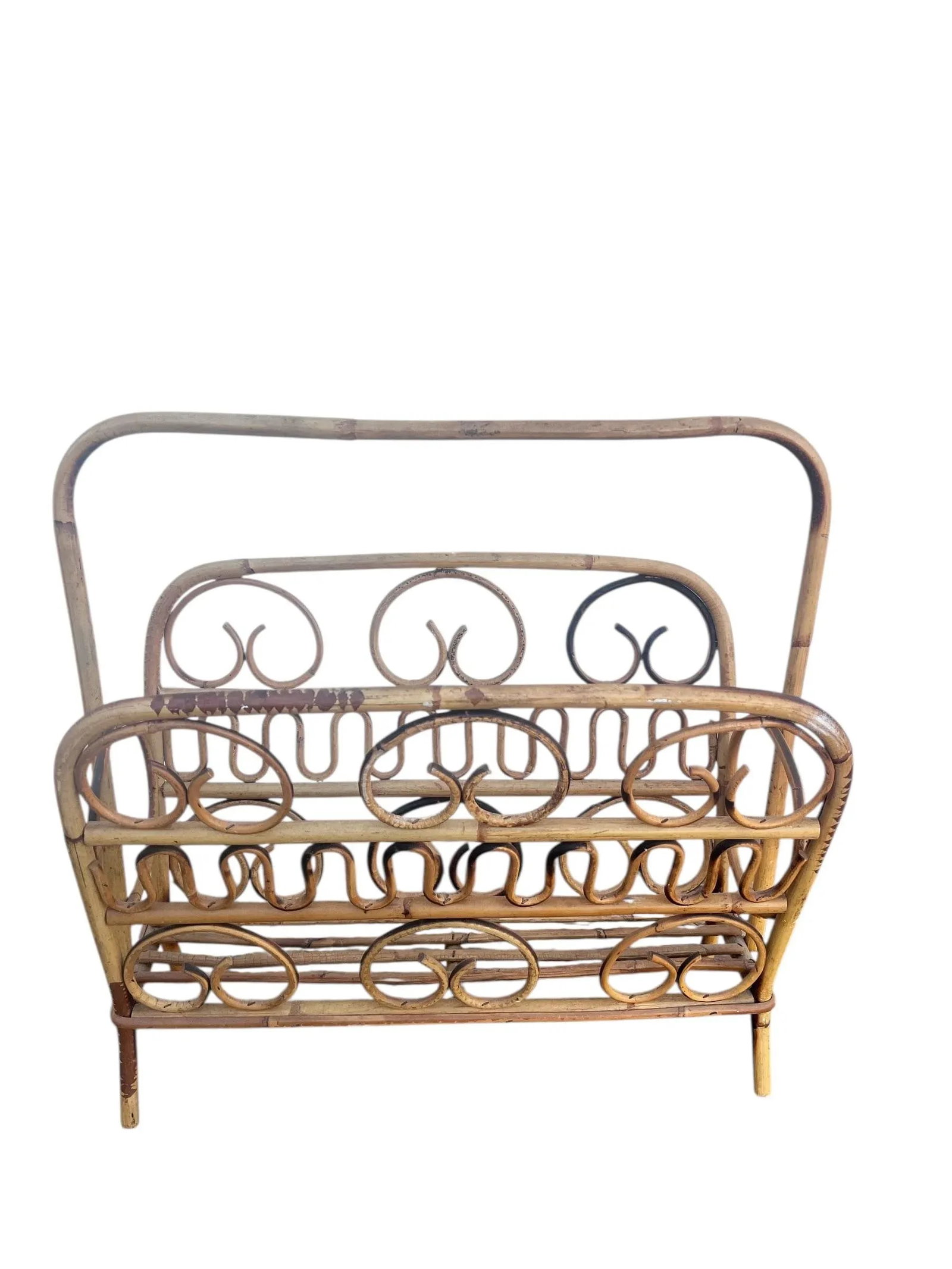 1960's Italian Bentwood Magazine Rack - 4