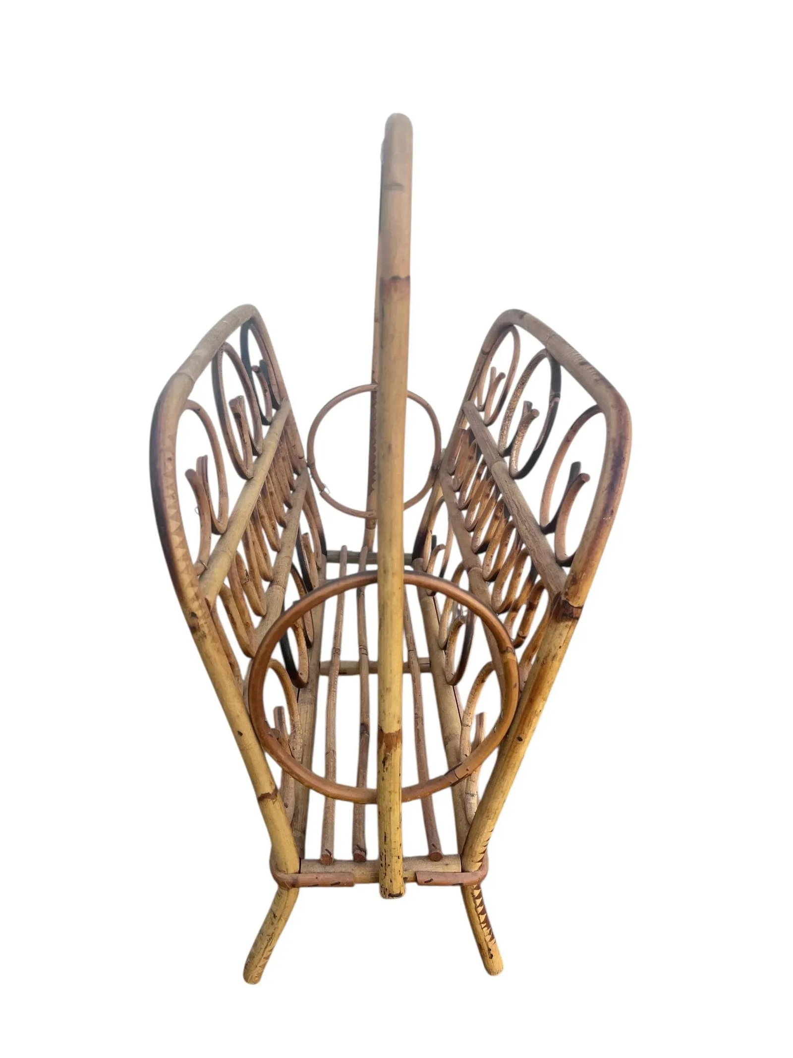 1960's Italian Bentwood Magazine Rack - 6