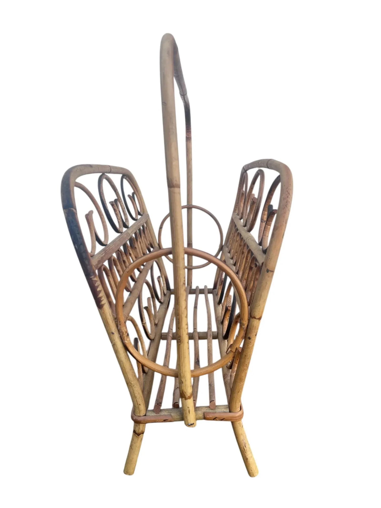 1960's Italian Bentwood Magazine Rack - 7