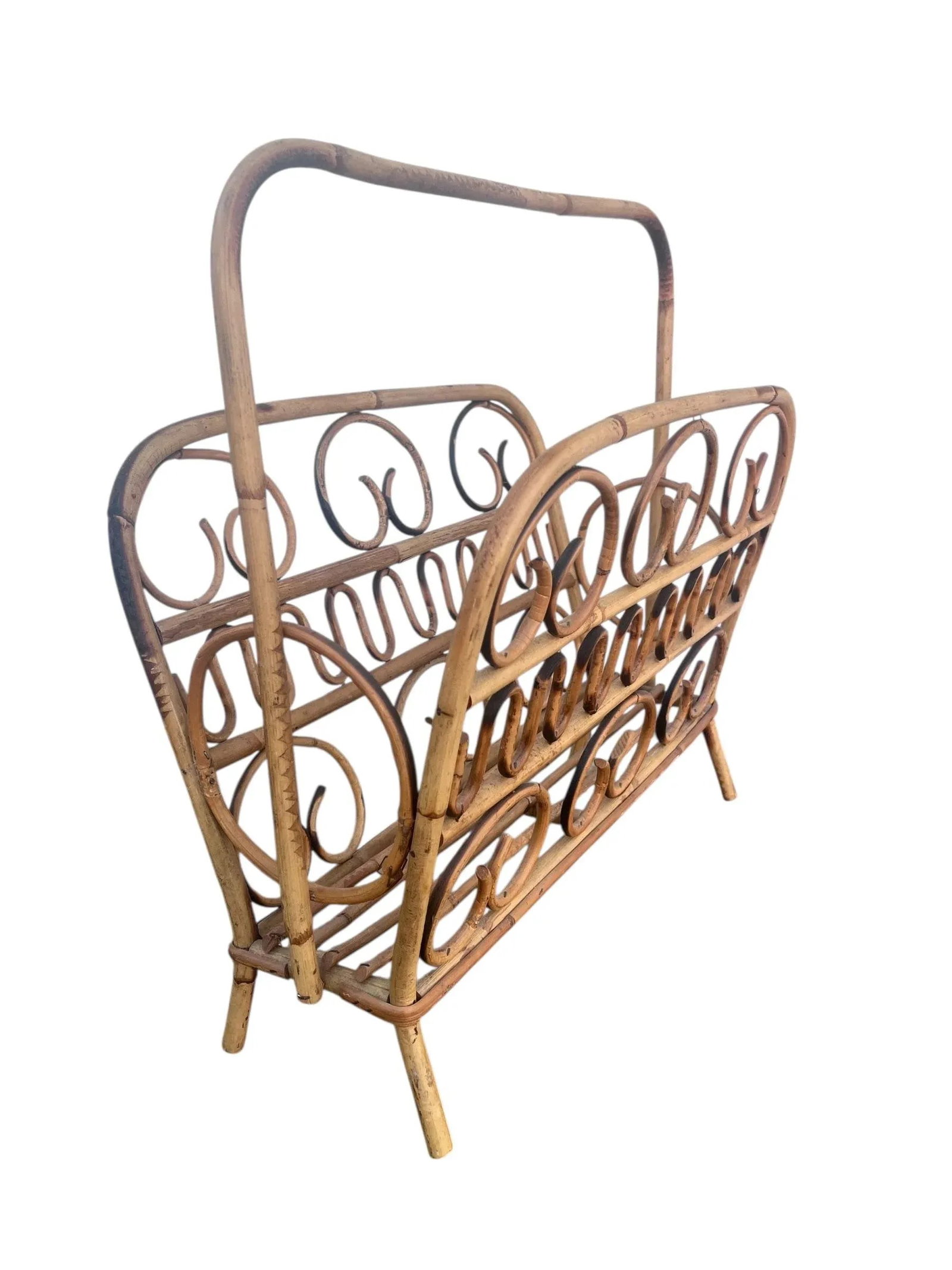 1960's Italian Bentwood Magazine Rack - 8