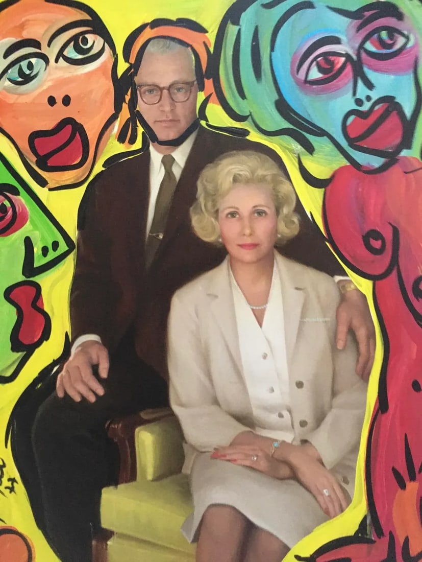 Peter Keil Abstract Portrait Painting - 2