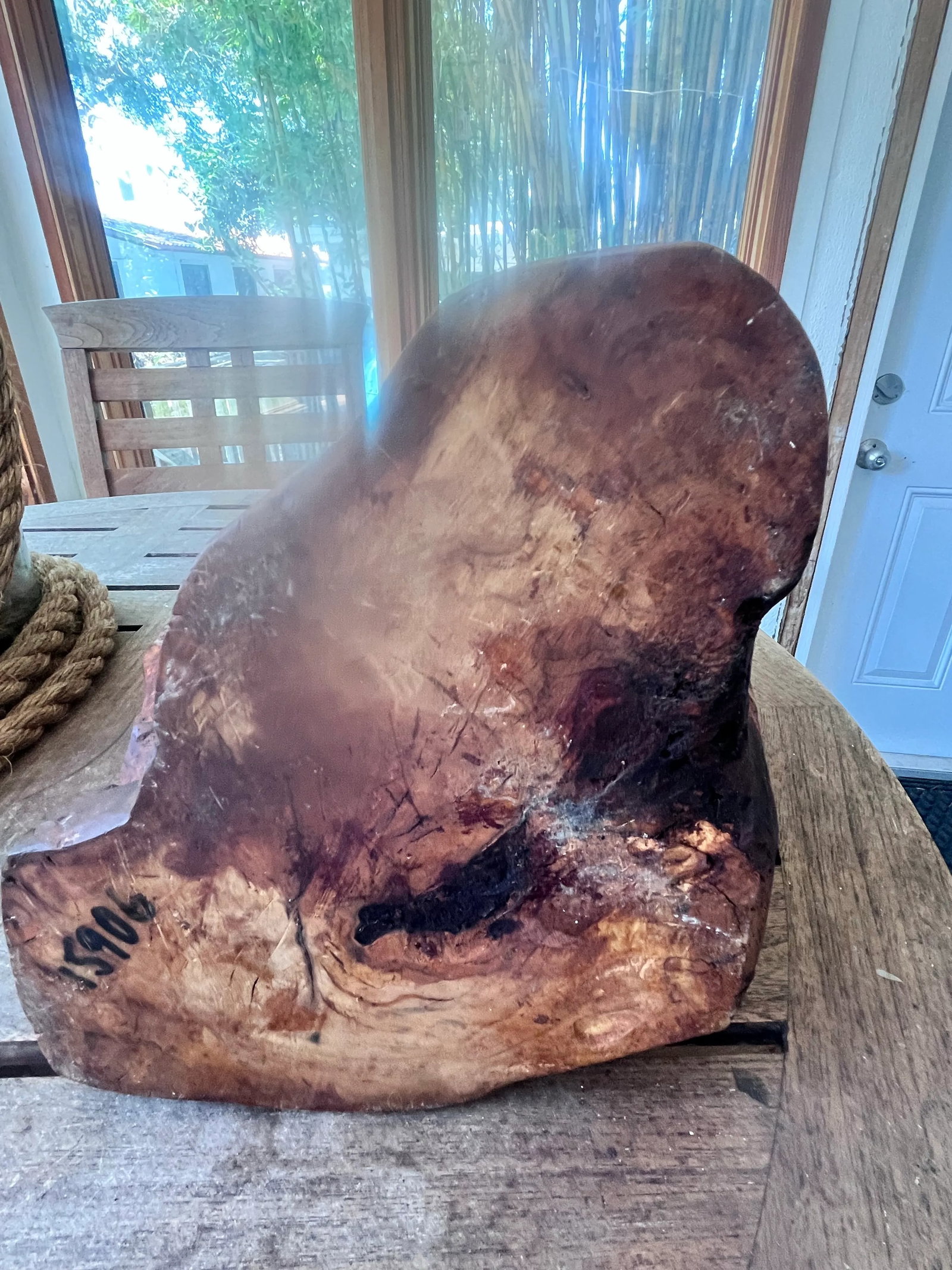 Uri Roth Original Olive Wood Hand Carved Sculpture 1971 - 8