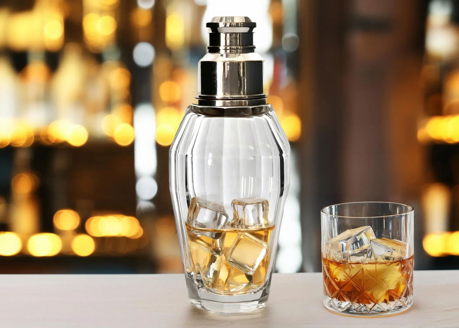 Oversized Heavy Crystal Cocktail Shaker - 2