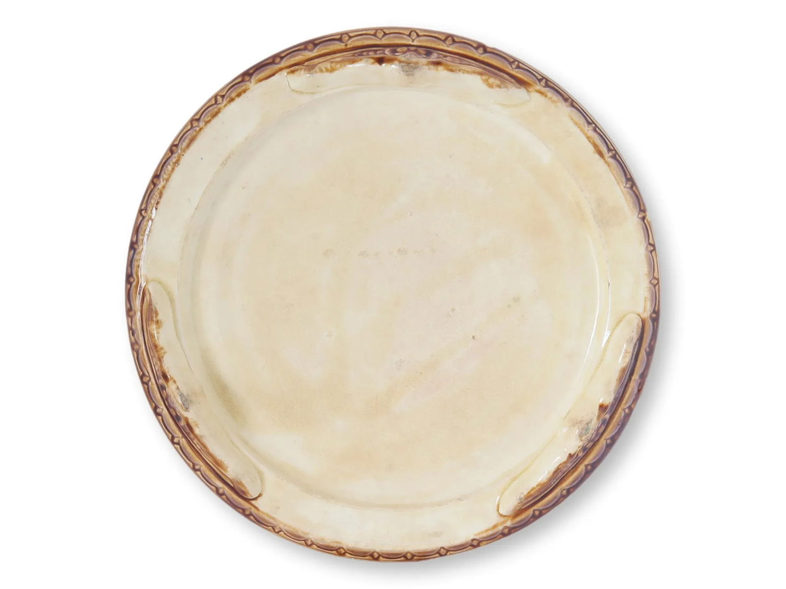 C. 1890 French Majolica 9.5" Dog Trivet - 2