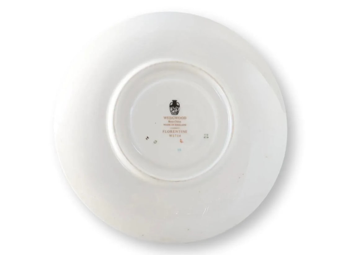 Wedgwood Florentine Soup Coupes/Saucers - 5