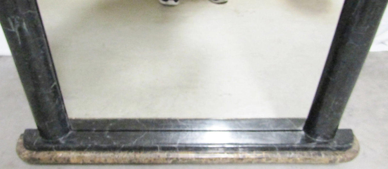 Large 1980s Maitland-Smith Style Tessellated Stone Classical Fan Top Wall Mirror - 6