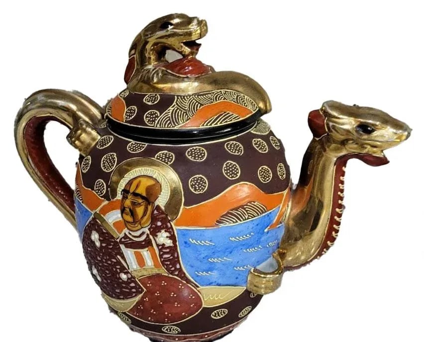 Antique Hand Painted Nippon Bone China Empress & Advisors TeaSet- 17 PCS - 3