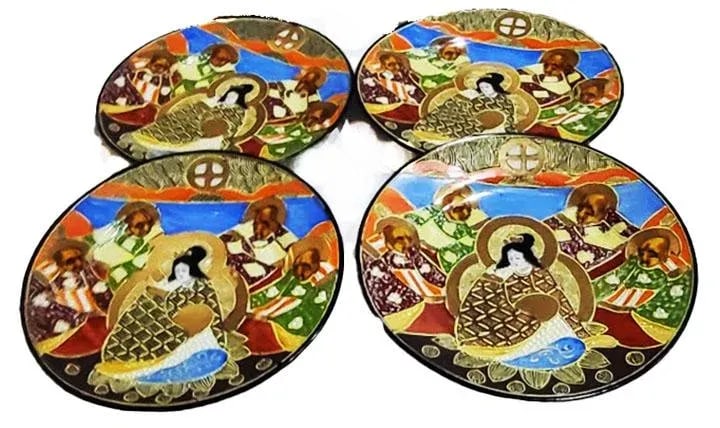 Antique Hand Painted Nippon Bone China Empress & Advisors TeaSet- 17 PCS - 6