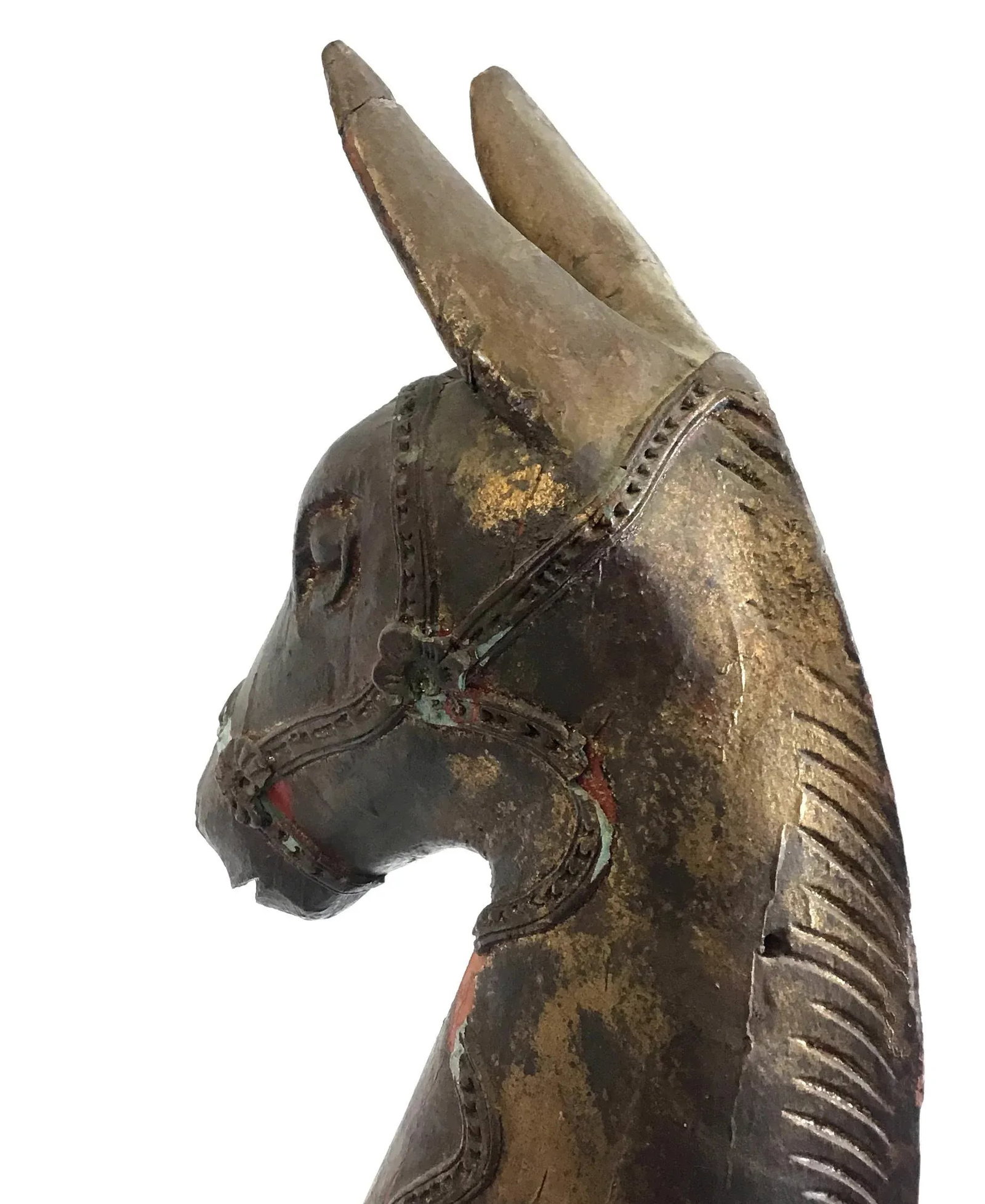 Museum Tibetan Wood Horses - a Pair - 8