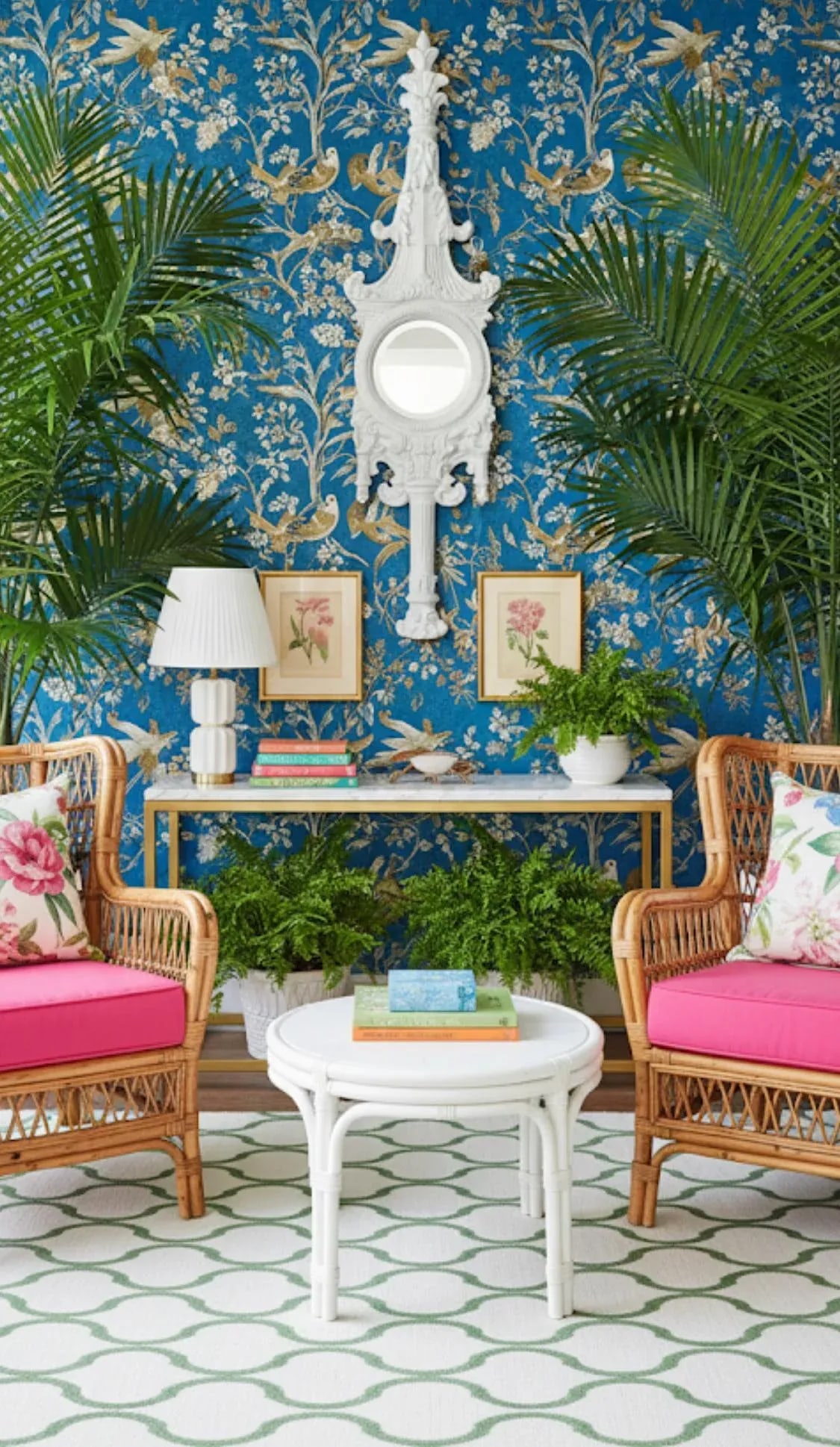 Vintage Palm Beach Regency Gloss White French Rococo Revival Wall Mirror in Gampel-Stoll Style - New - 2