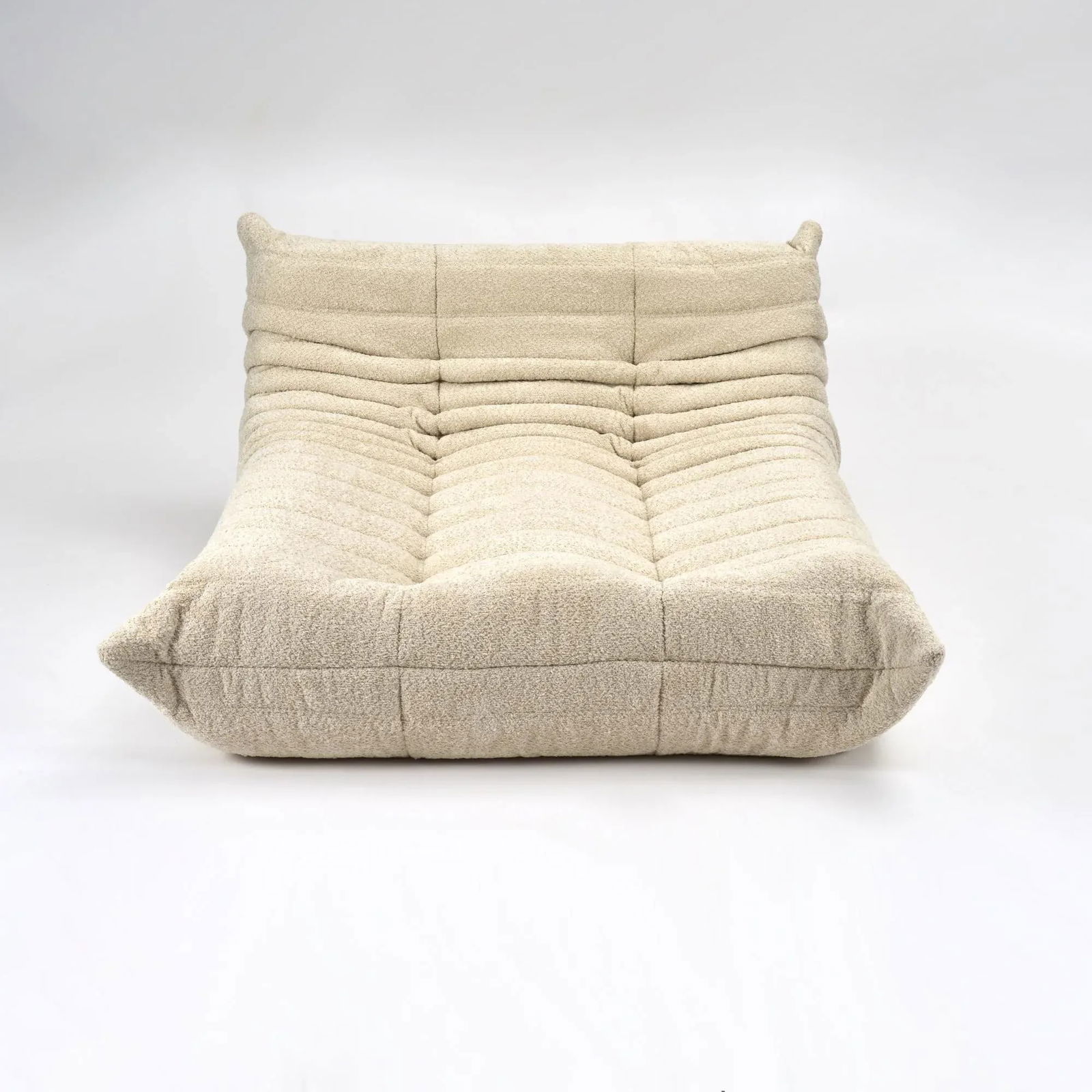 Ligne Roset Togo Chaise Lounge in Cream Bouclé - 2