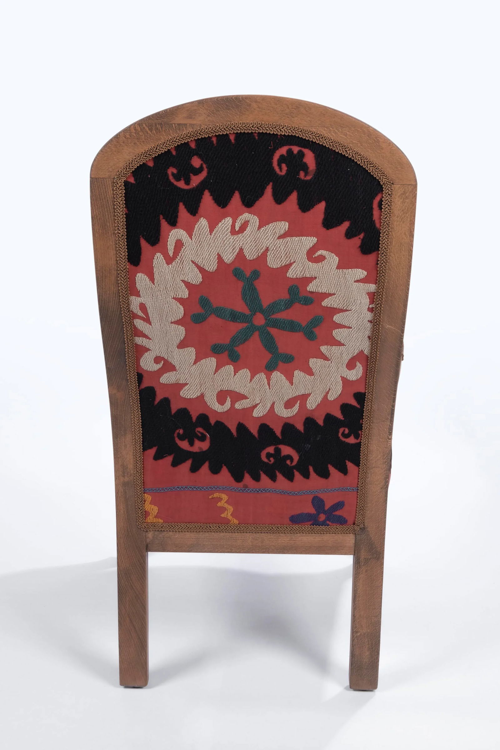 Suzani Embroidered Red Chair - 2