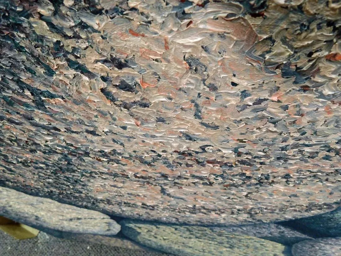 1980s Scott Nellis Untitled Original Oil on Board Hand Signed Fined Art - 3