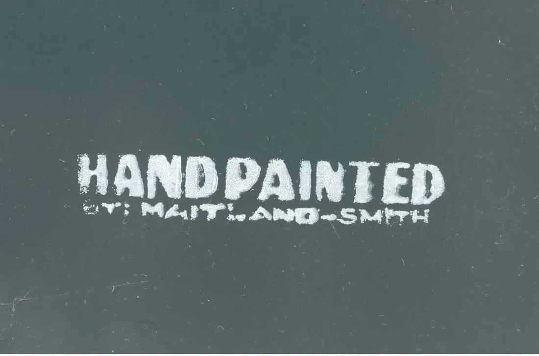 1980s Monumental English Coat of Arms Panel Painted Canvas on Panel by Maitland Smith - 8