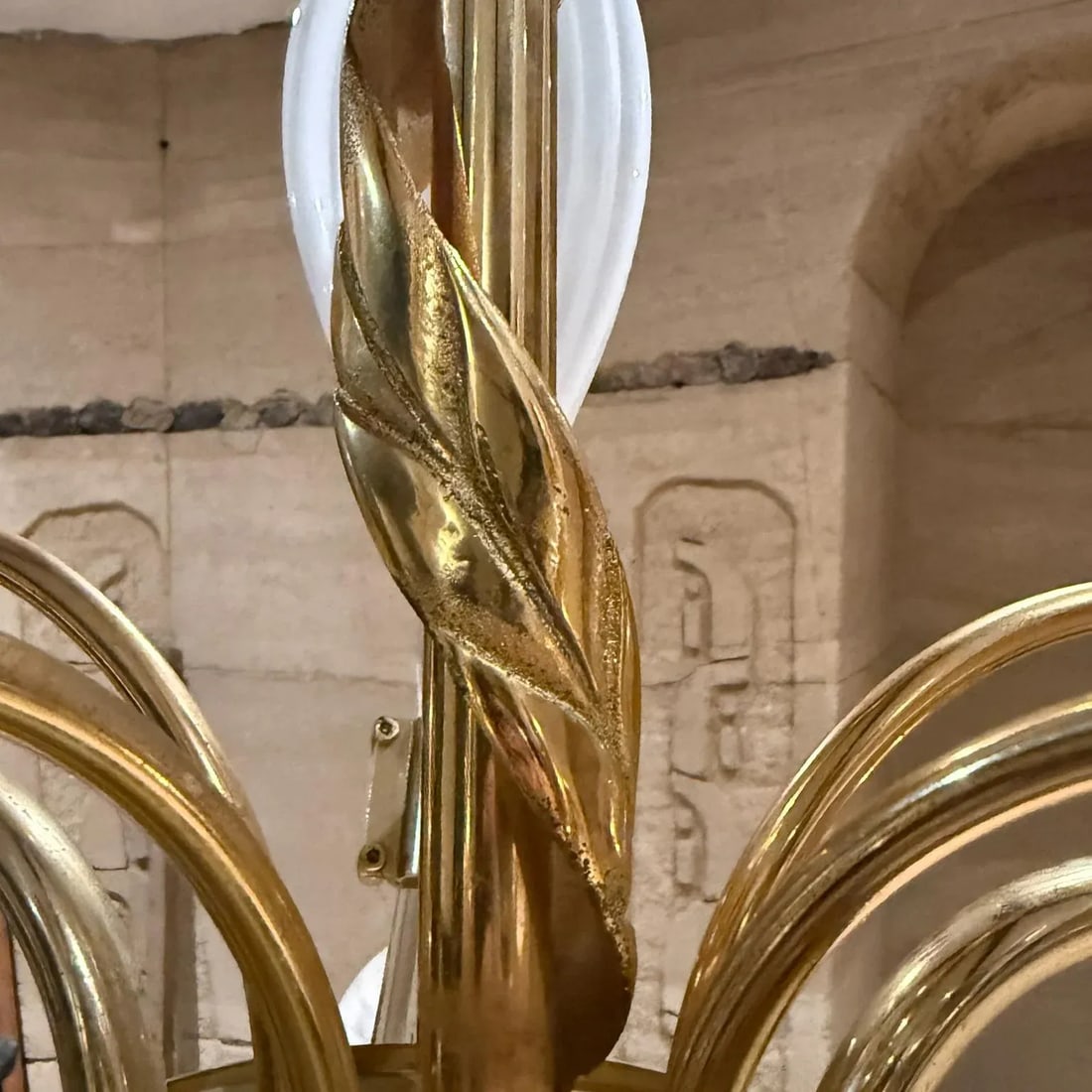 Murano Hanging Chandelier 5 Arms Seguso Franco Luce - 7