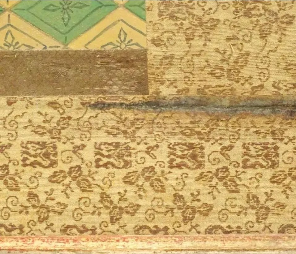 Framed 19th Century Edo Period Japanese Scroll Fragment Portrait of Tokugawa Ieyasu the First Shogun - 7