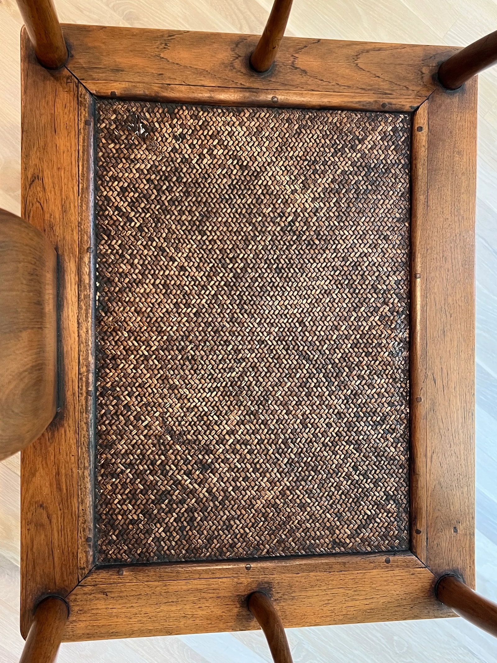 Qing Dynasty Huanghuali Southern Official's Hat Pair of Side Chairs - 10