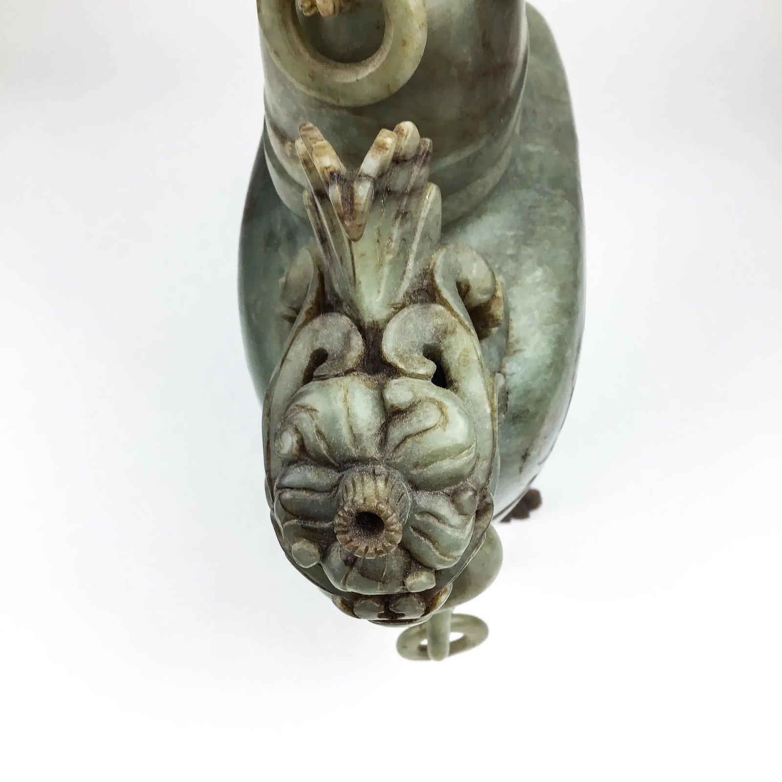 Carved Chinese Soapstone Ritual Ewer - 11